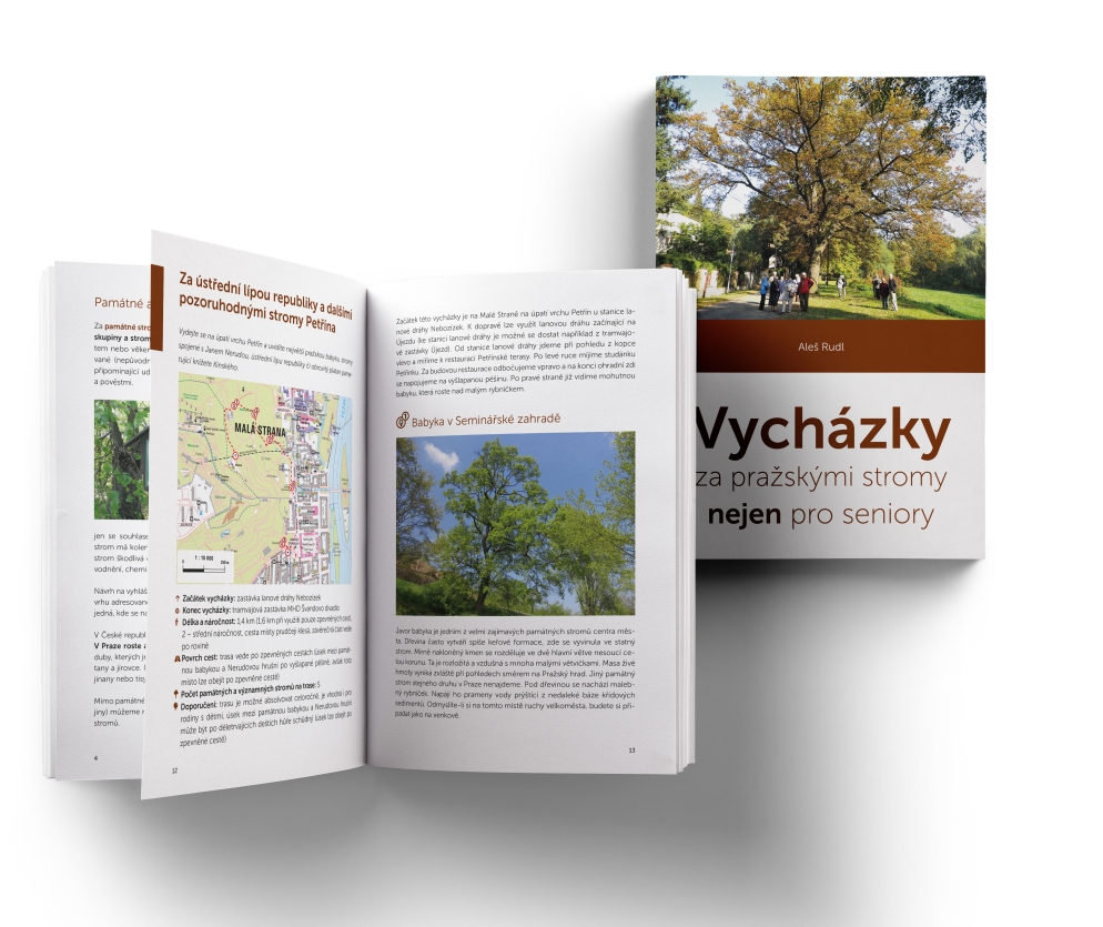Nová publikace – Vycházky za pražskými stromy nejen pro seniory